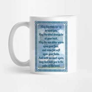 Blue Irish Blessing Mug